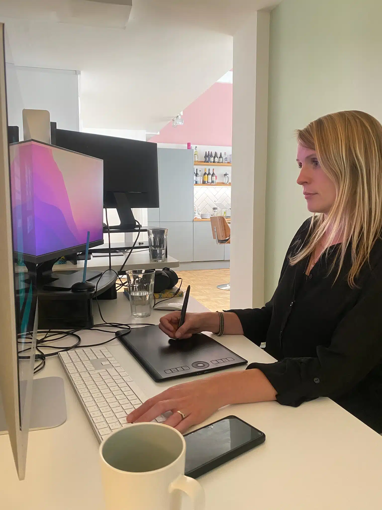 Fliss working for a client who requires content on a budget