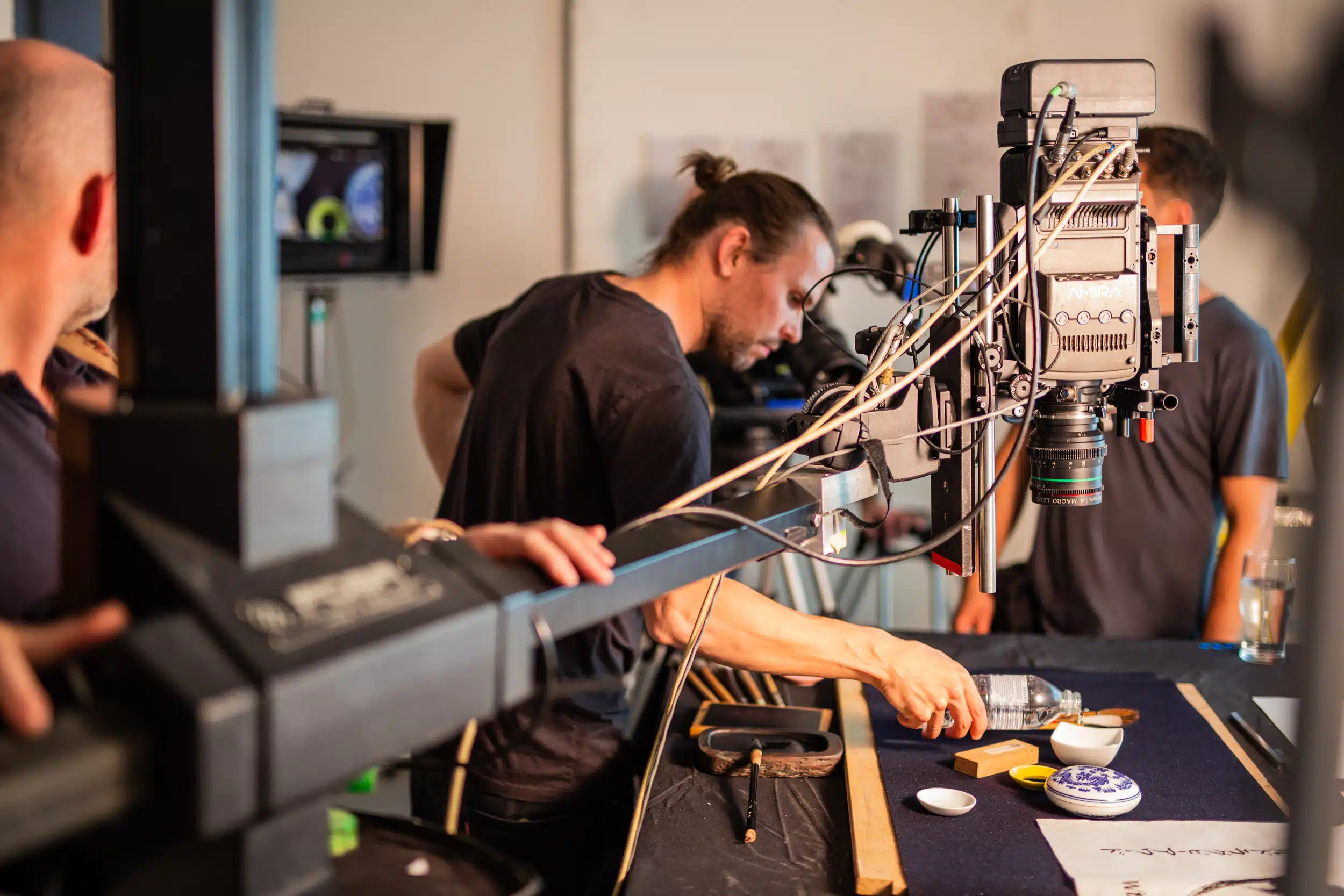 JAM getting creative on set